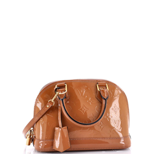Louis Vuitton Alma Handbag Vernis Bb Monogram Shoulder Bag Vernis Bb3122971
