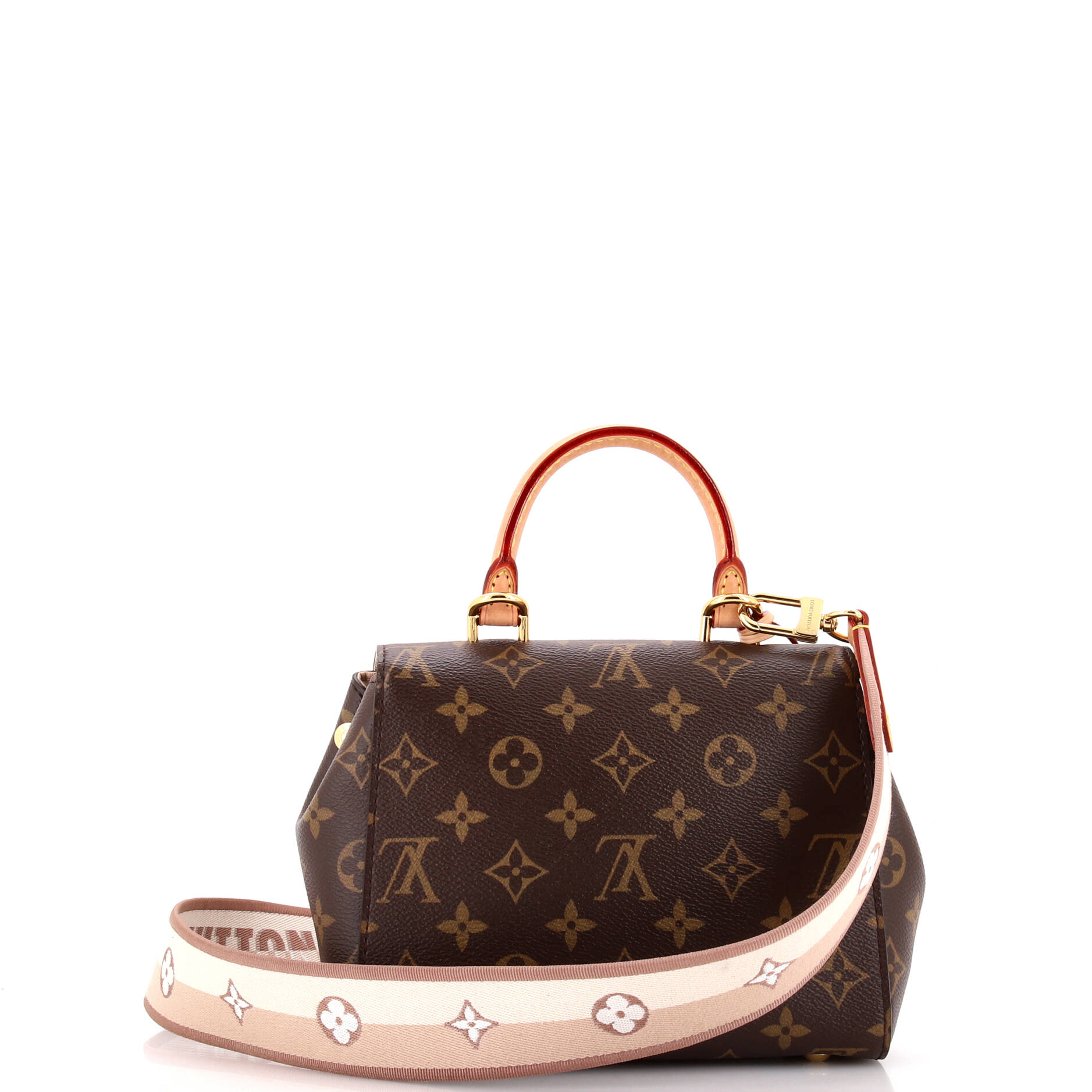 Louis Vuitton Cluny Top Handle Nm Bag Canvas Monogram Travel Bag