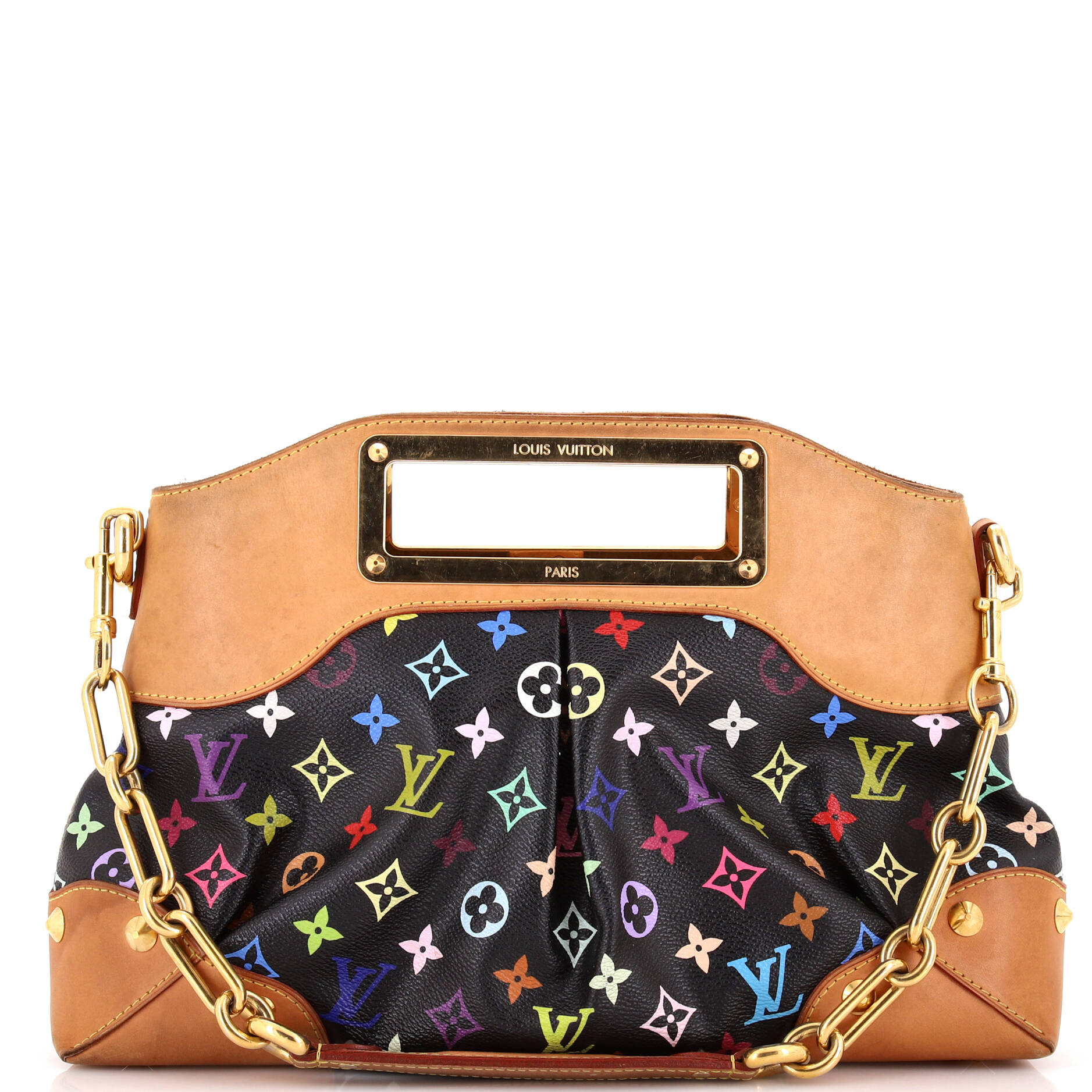 Louis Vuitton Judy Handbag Multicolor Mm Monogram Shoulder Bag