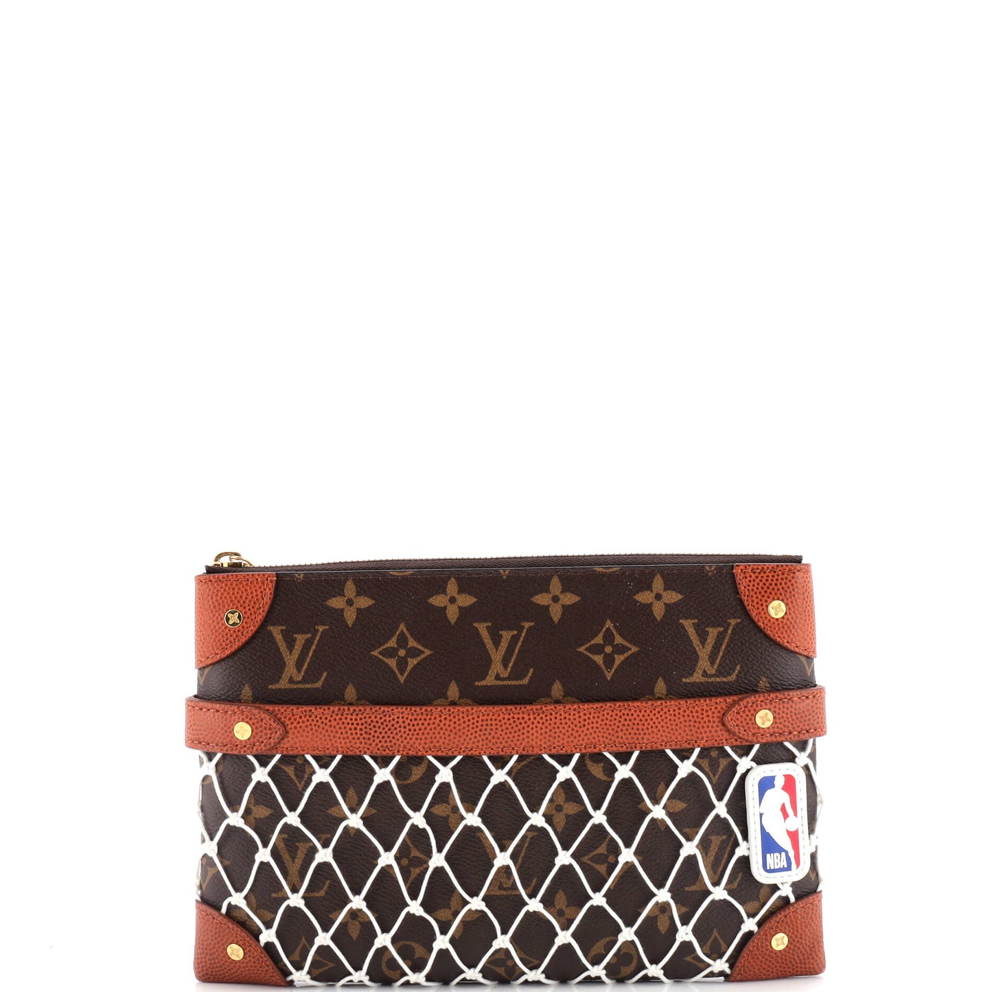 Louis Vuitton Nba Net Flat Pouch Clutch Bag Canvas Monogram Shoes