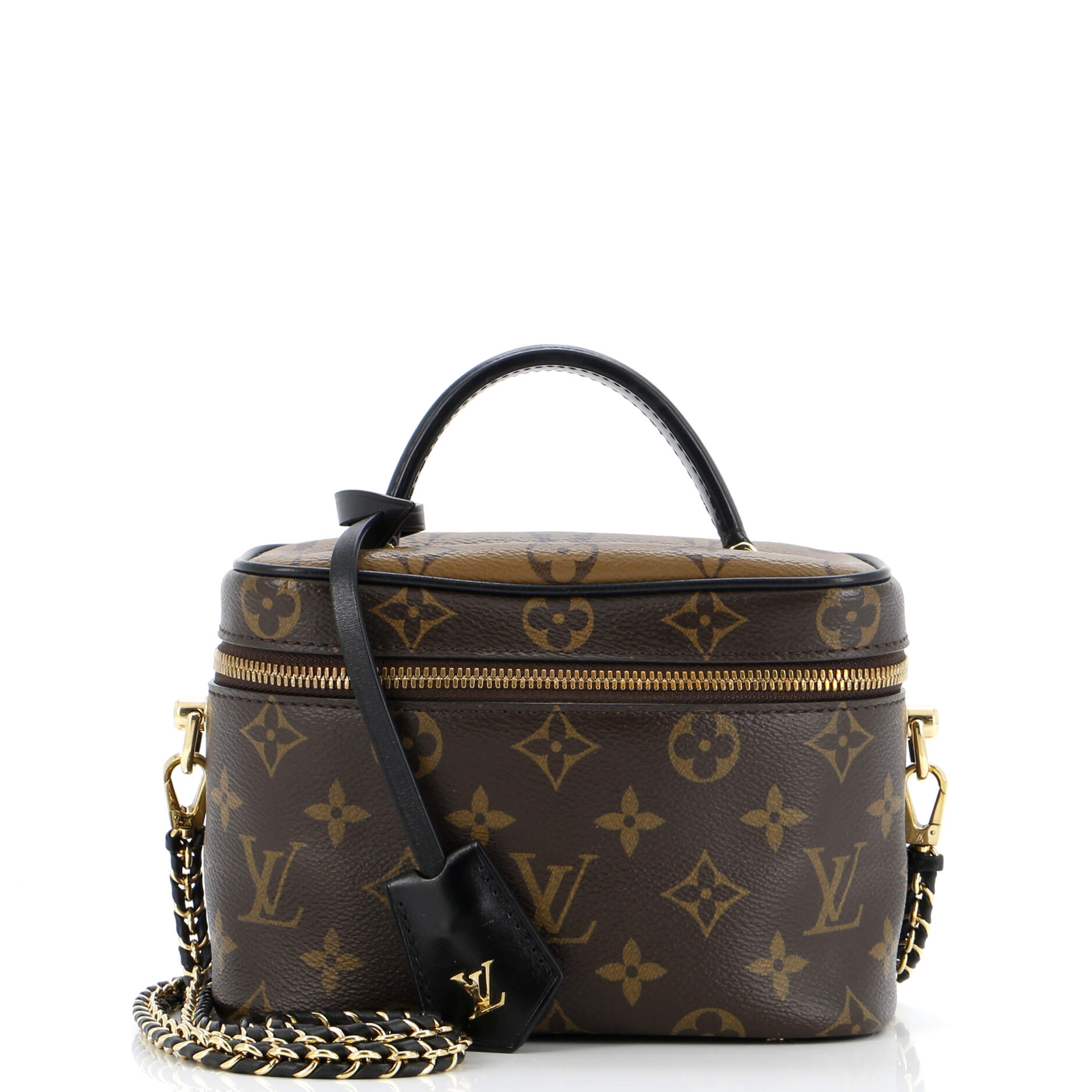 Louis Vuitton Vanity Handbag Reverse Pm Canvas Monogram Travel Bag