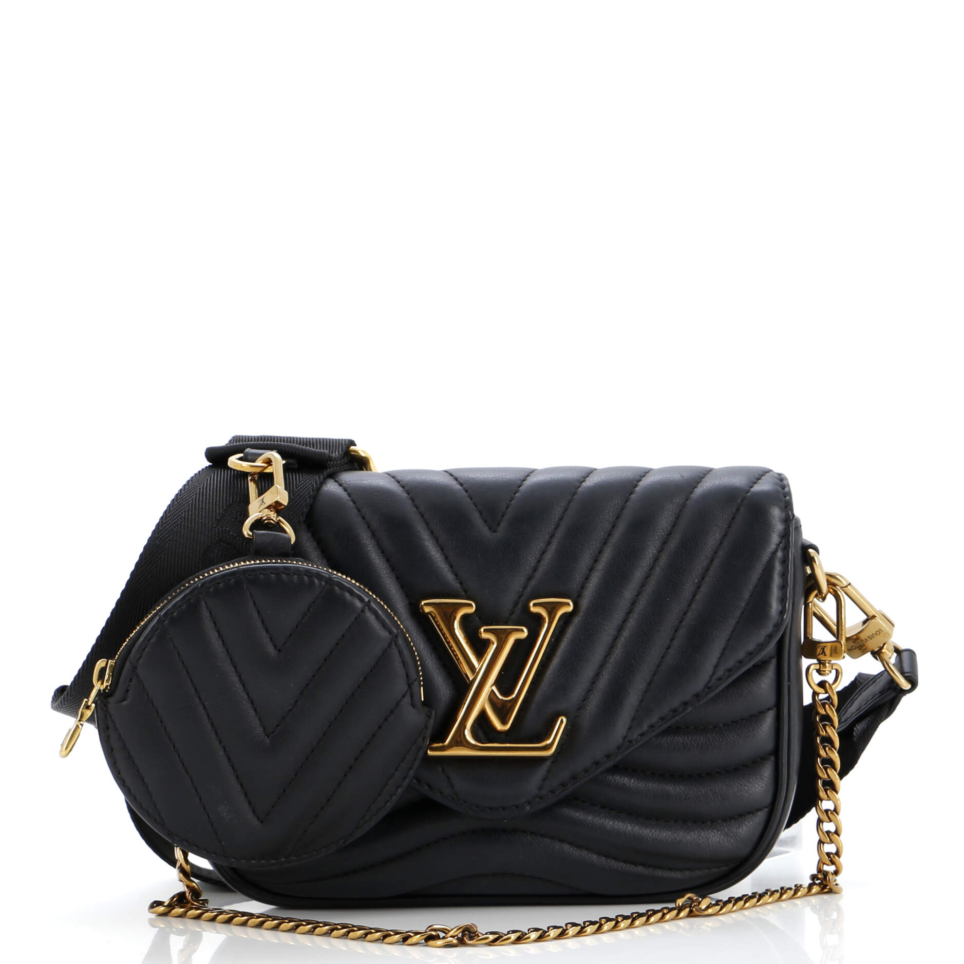 Louis Vuitton New Wave Multi Pochette Shoulder Bag Leather Quilted Leather 3147191