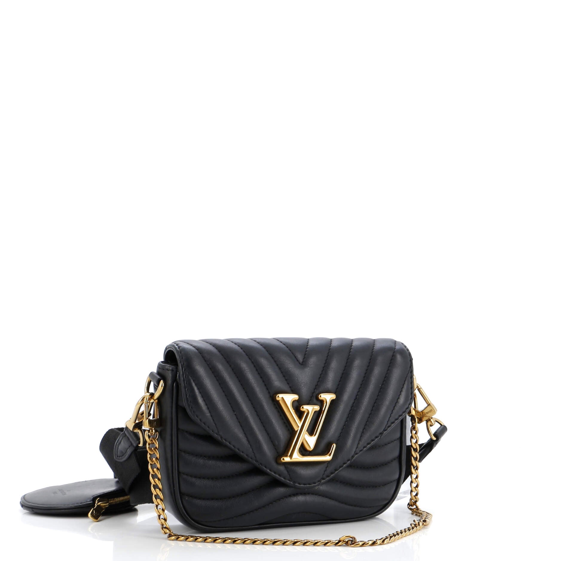 Louis Vuitton New Wave Multi Pochette Shoulder Bag Leather Quilted Leather 3147191