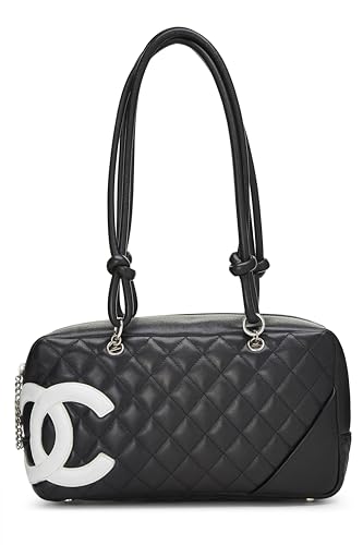 Chanel Black Calfskin Cambon Ligne Bowler, Black Bag