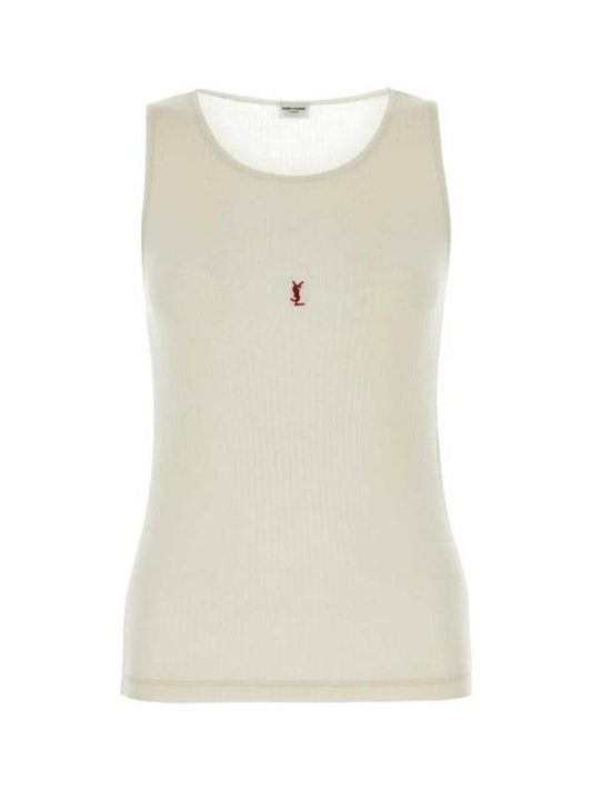YSL Saint Laurent Luxury Trending Cassandre Wool Sleeveless Handbag White Logo Embroidered Travel Bag