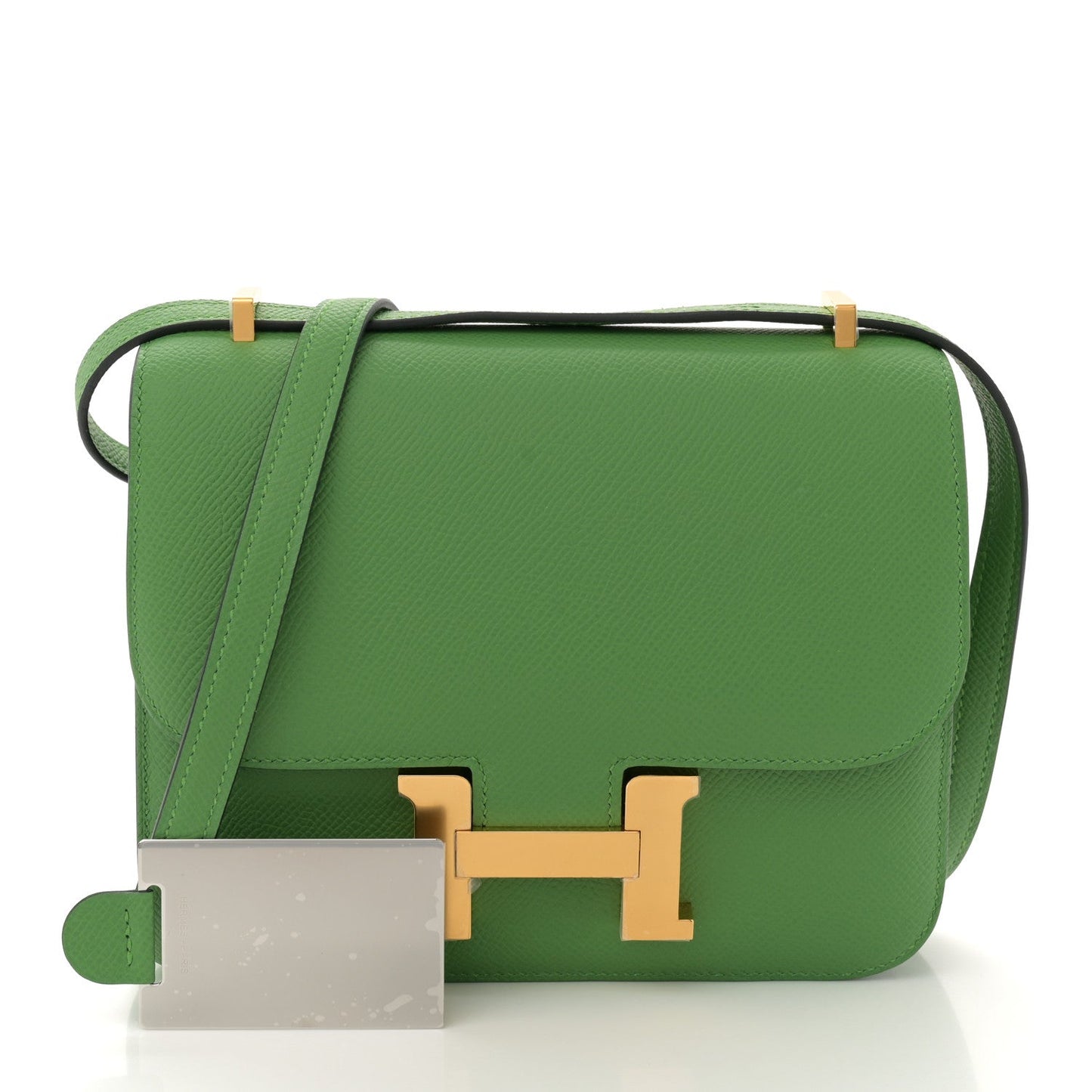Hermes Epsom Constance Vert Yucca Handbag Travel Bag
