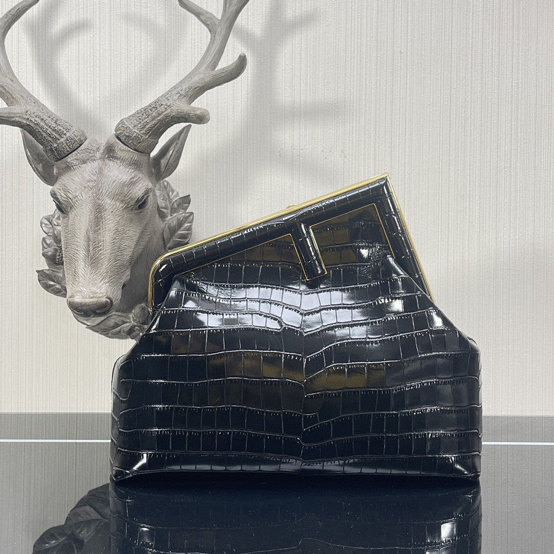 Fi First Metop Qualityum Crocotop Qualityle Bag Black Travel Bag