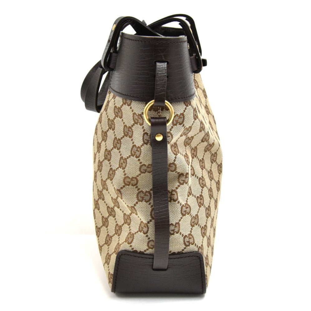 Gucci Ornamental Buckle Tote Bag Canvas Monogram Gucci Ga188