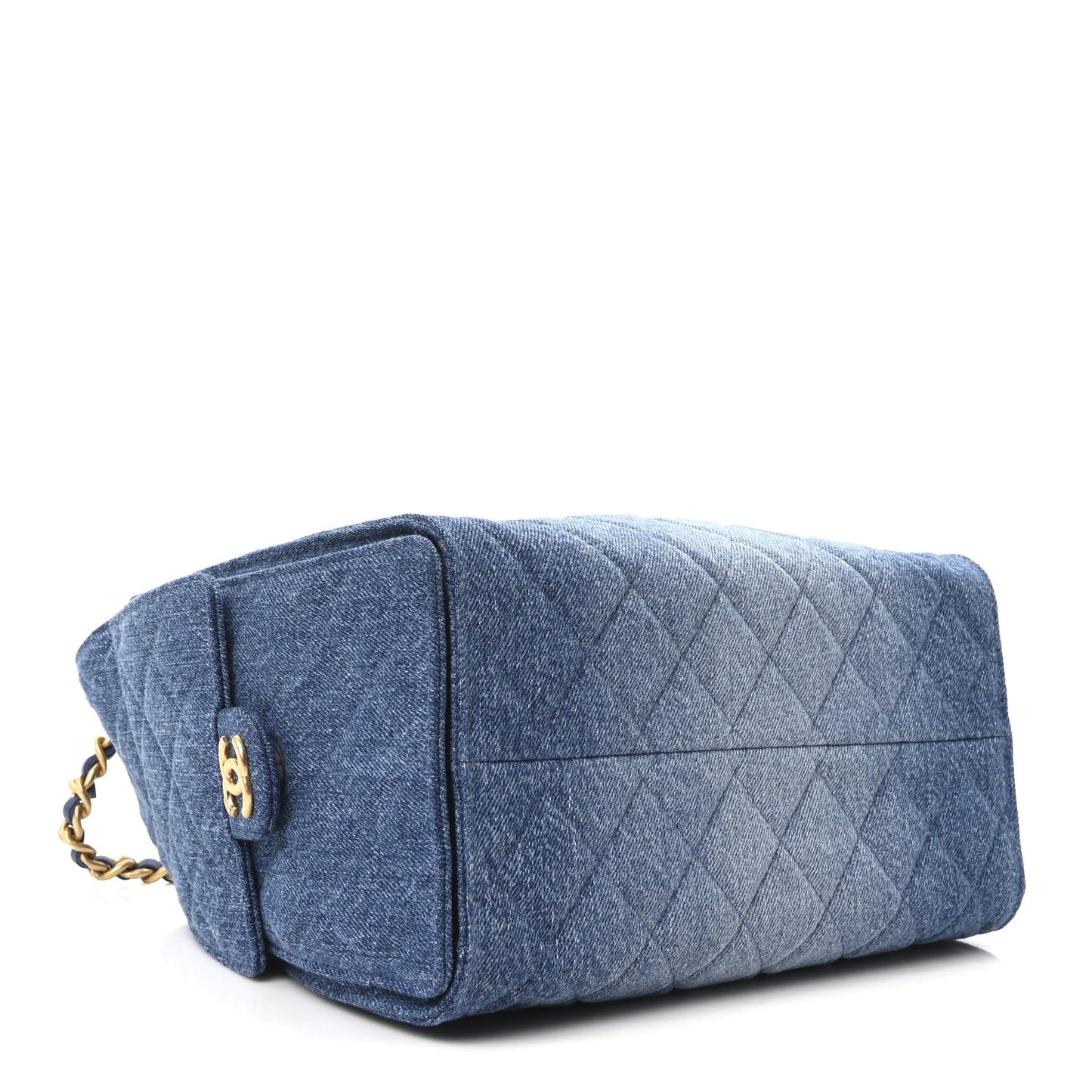 Chanel Washed Denim Quilted Small 25 Handbag Blue