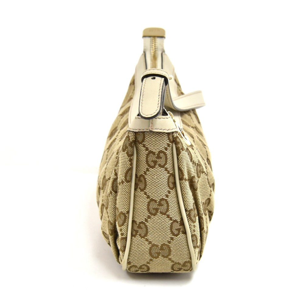 Gucci Pleated Bag Canvas Monogram Shoulder Bag