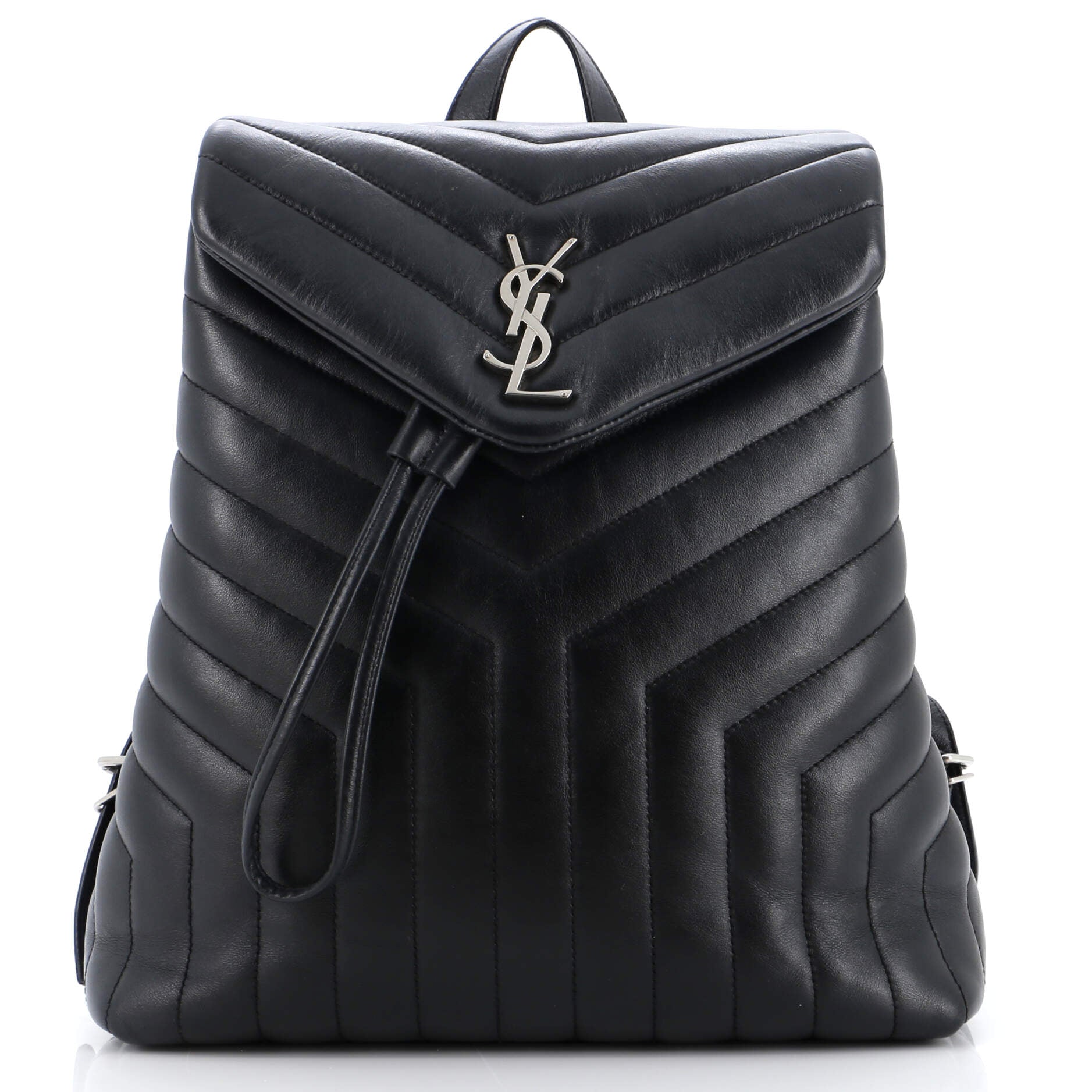 YSL Saint Laurent Saint Laurent Trending Loulou Backpack Chevron Leather Matelasse