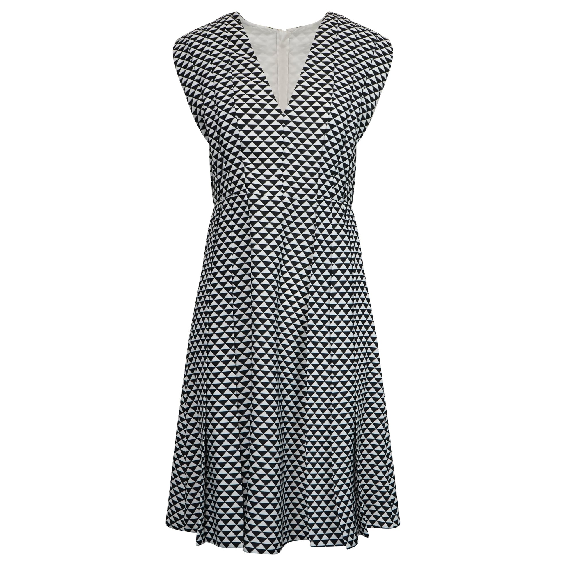 Prada Handbag Dress Black White