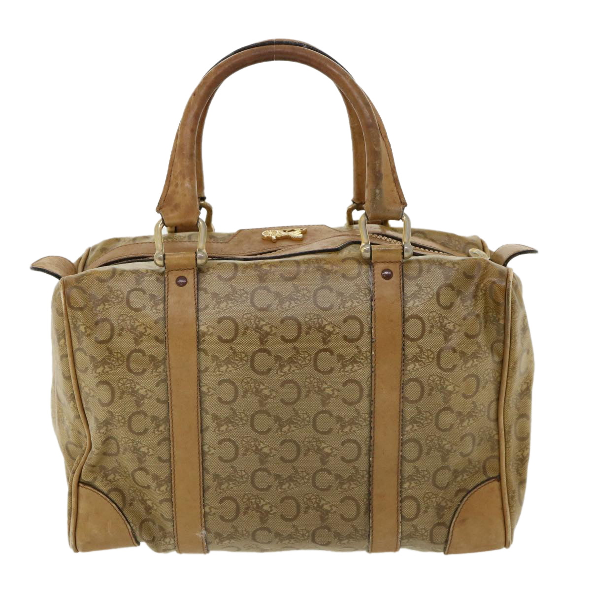 Luxury Hand Bag Pvc Leather Beige Travel Bag