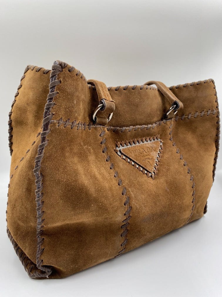 Prada Tote Suede Tote Bag Prada Suede Tote