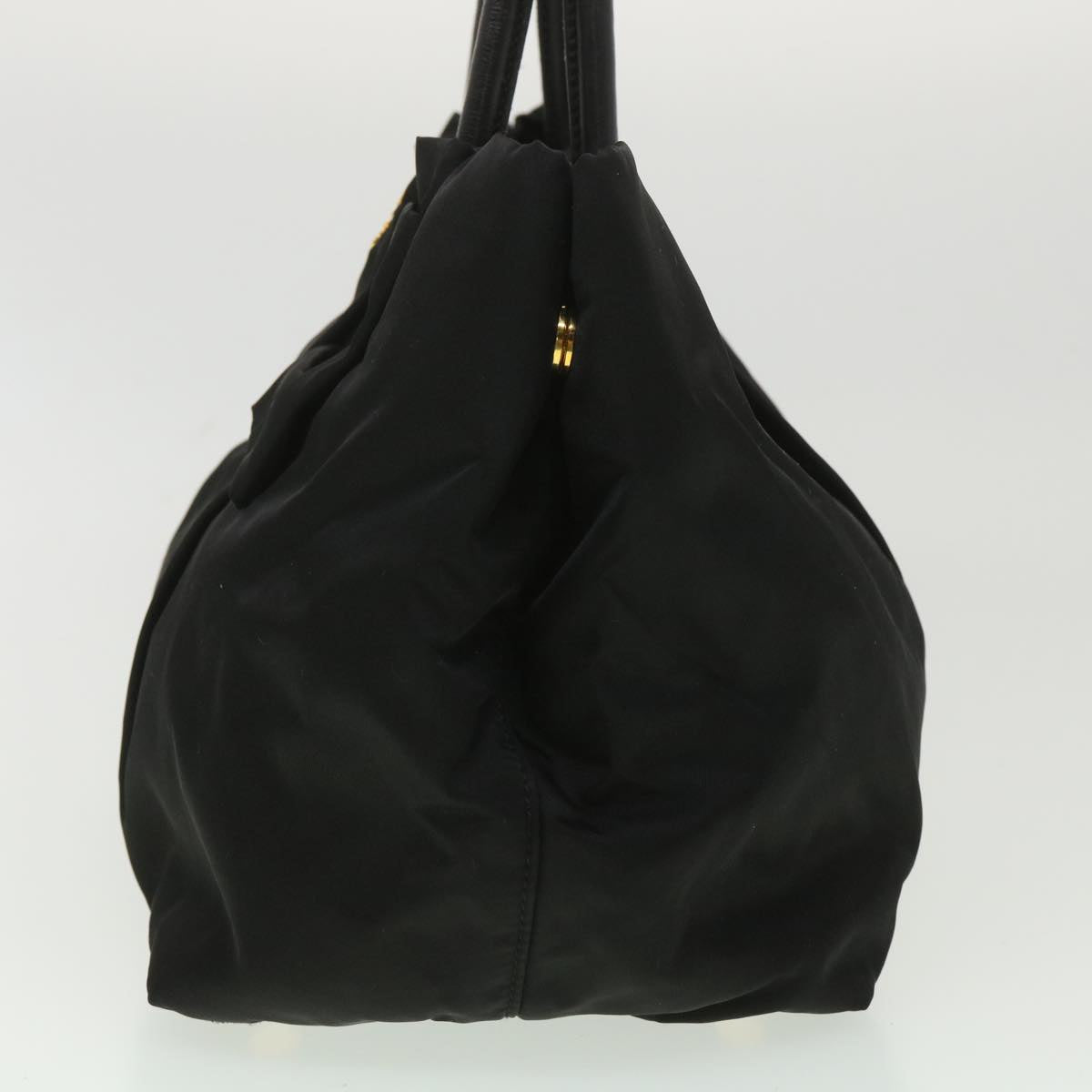 Prada Hand Bag Nylon Black Travel Bag