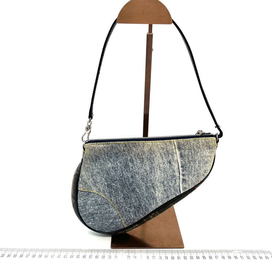 Dior Saddle Classic Jeans Handbag Denim Travel Bag