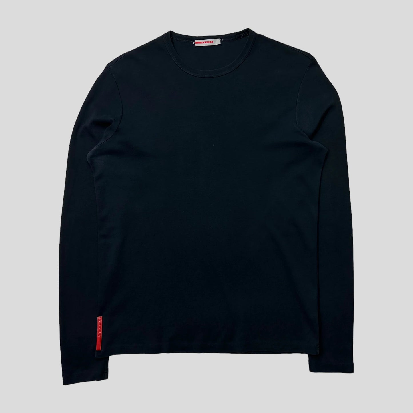 Prada Handbag Sport LS Tab T-shirt - M Red