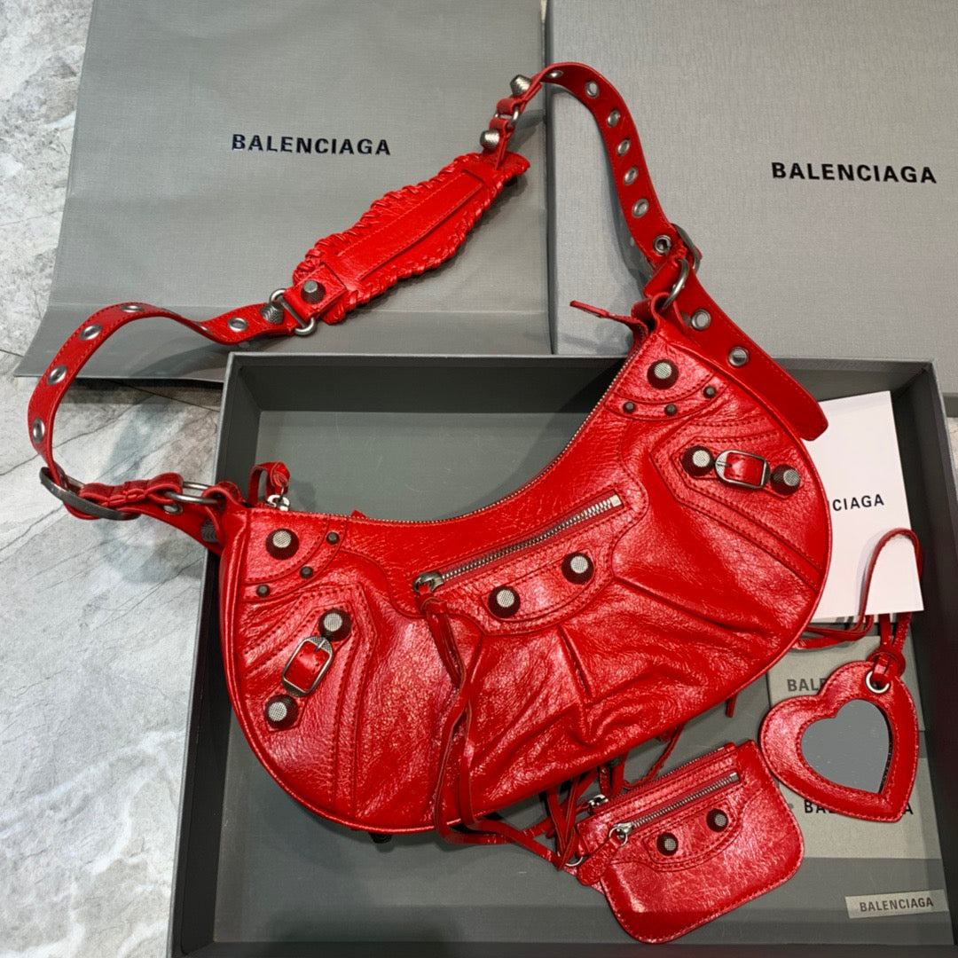 Balen Le Cagole Xs Shoulder Bag In Red