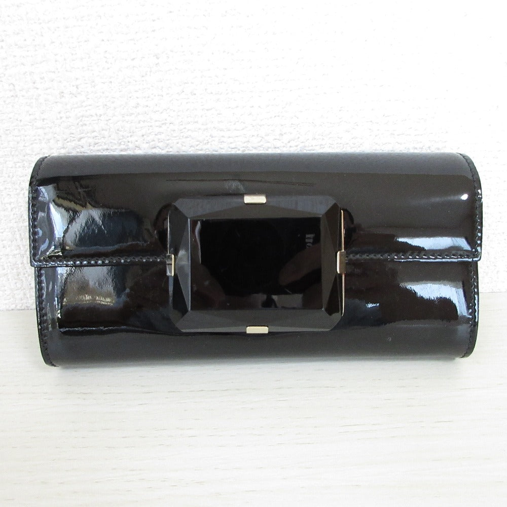 Gucci Patent Clutch Bag Leather