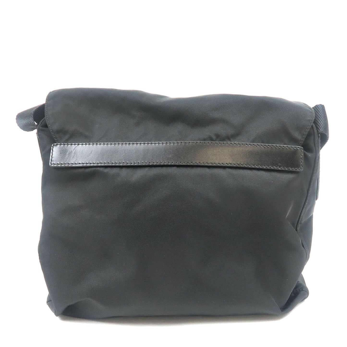 Prada Prada Nylon Leather Shoulder Bag Black Bt8994 34271