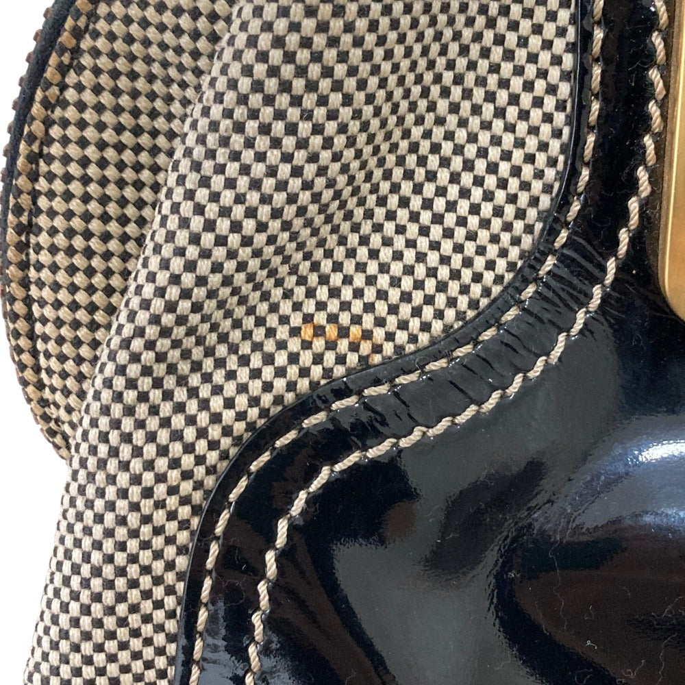 Fendi Chameleon 2Way Bag Leather Patent Travel Bag
