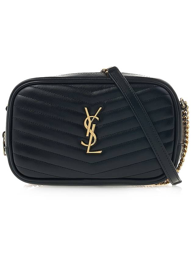 YSL Saint Laurent Saint Laurent Trending Lou Mini Cross Bag Leather Black Travel Bag
