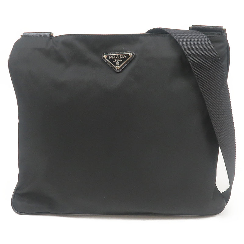 Prada Prada Nylon Leather Shoulder Bag Pouch Purse Black