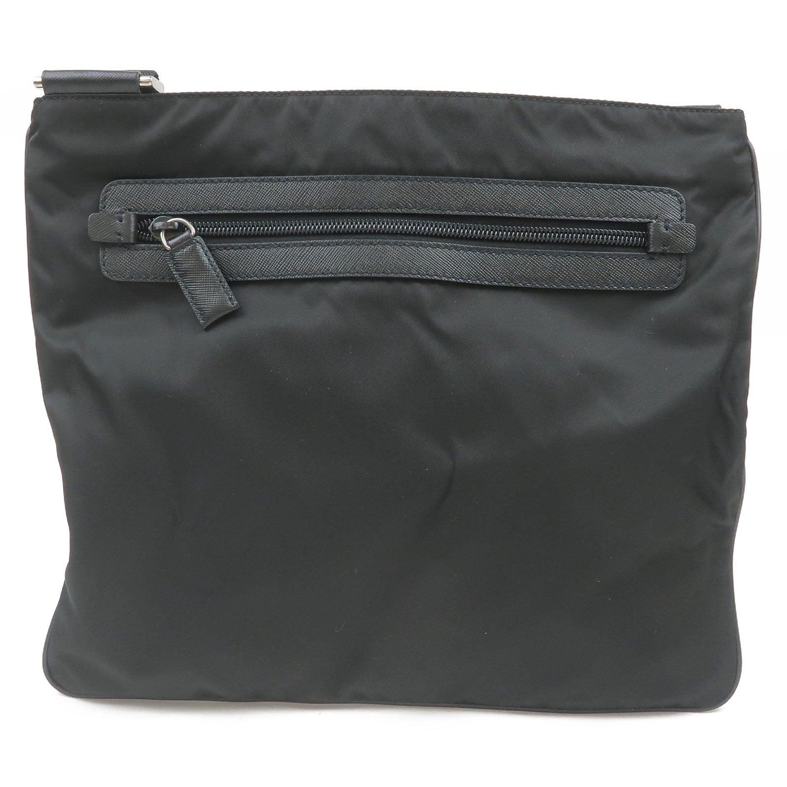 Prada Prada Nylon Leather Shoulder Bag Purse Nero Black Va0340 34913 17