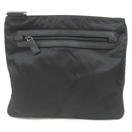 Prada Prada Nylon Leather Shoulder Bag Purse Nero Black Va0340 34913 17