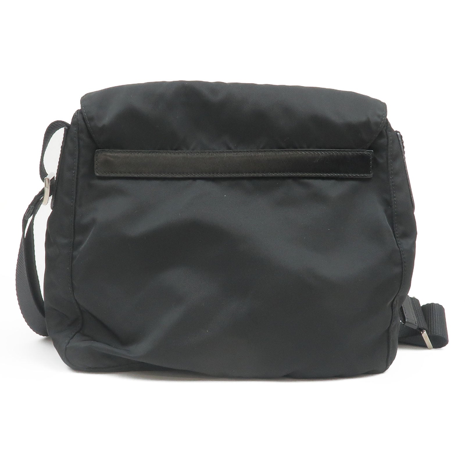 Prada Prada Nylon Leather Shoulder Bag Pouch Nero Black