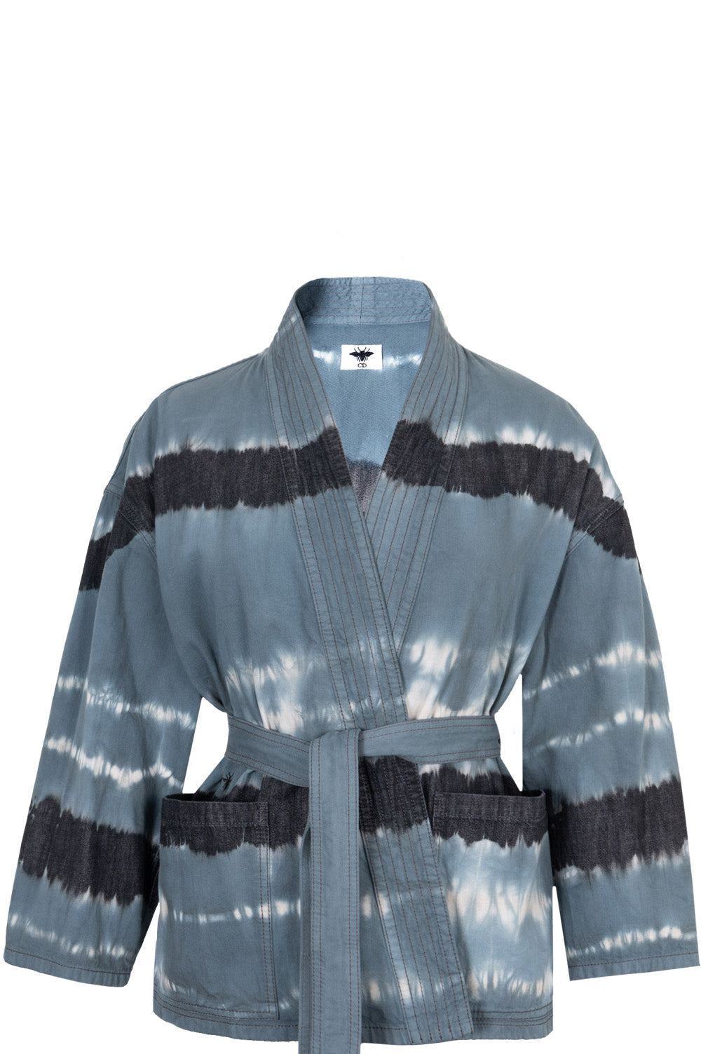 Dior Palto Kimono Batik Blue Handbag