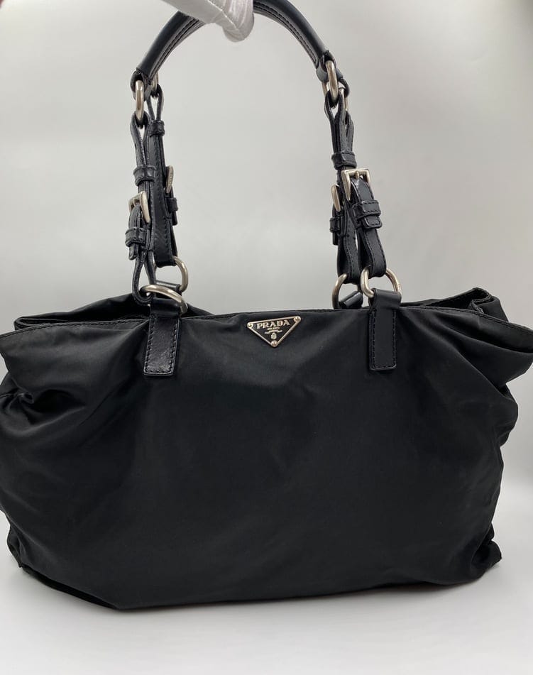 Prada Tote With Handles Leather Tote Bag