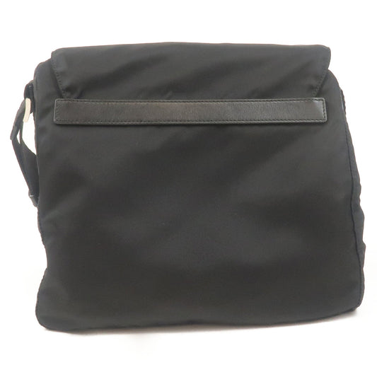 Prada Prada Nylon Leather Shoulder Bag Pouch Purse Nero