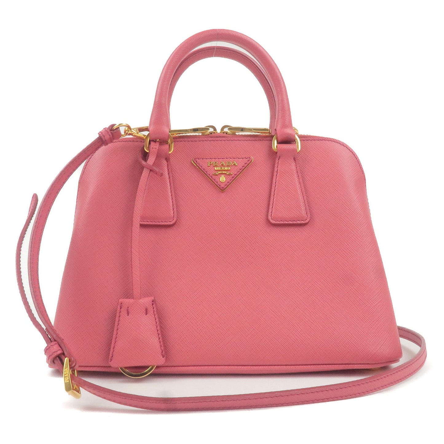 Prada Prada Leather 2Way Hand Bag Shoulder Bag Pink Bl0838 35259 14