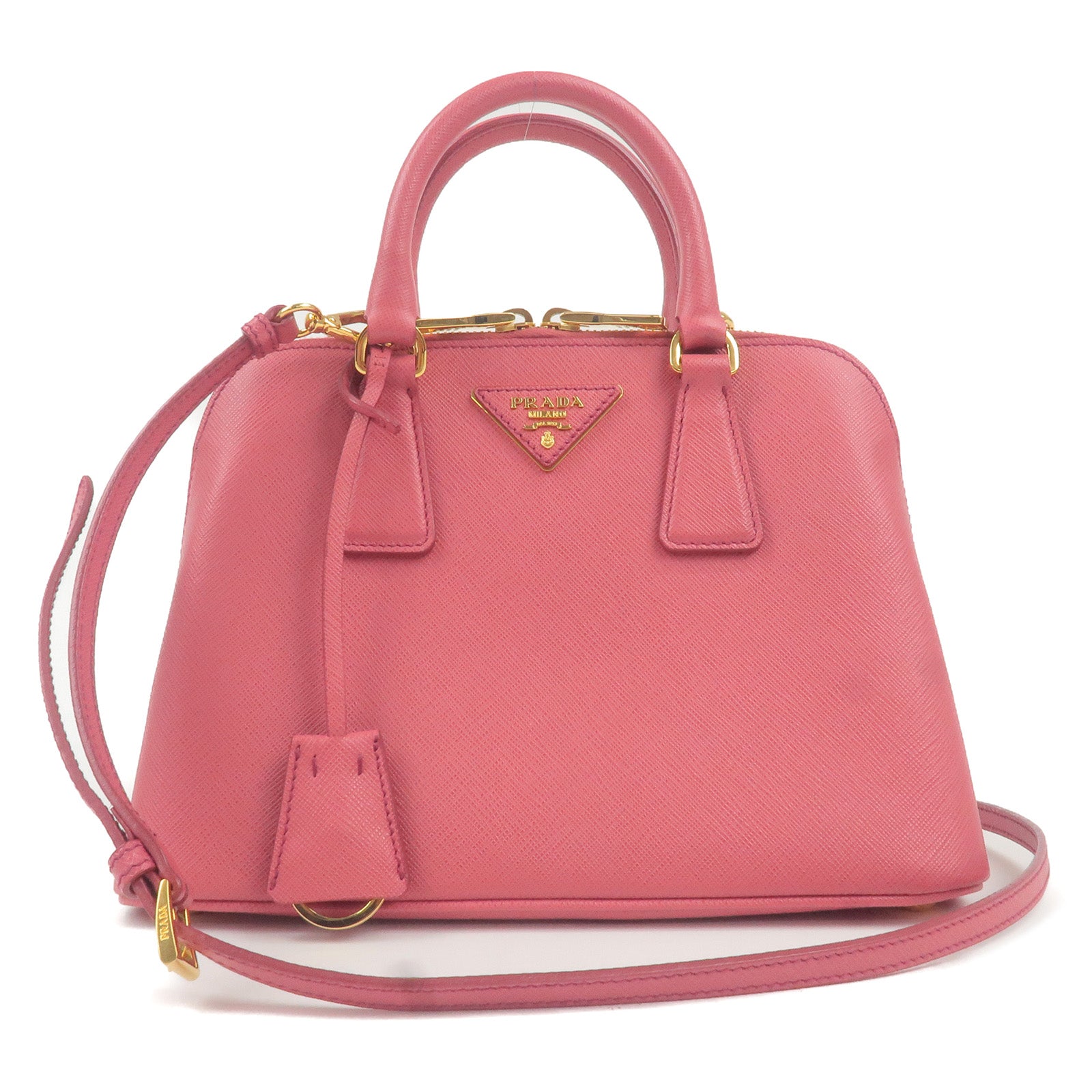 Prada Prada Leather 2Way Hand Bag Shoulder Bag Pink Bl0838 35259 14