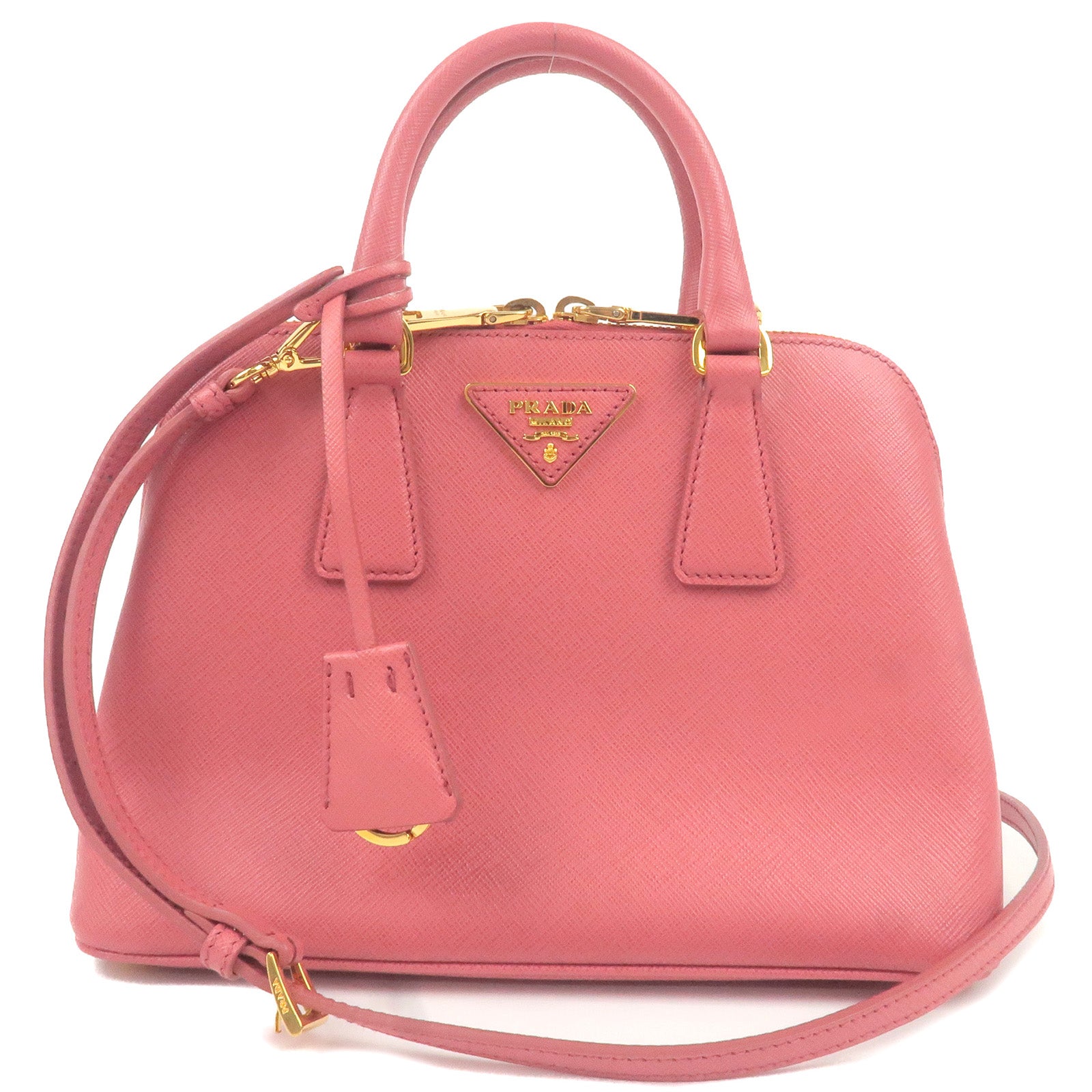 Prada Prada Leather 2Way Hand Bag Shoulder Bag Pink Bl0838 35269 12