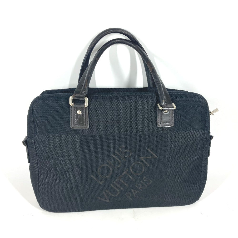 Louis Vuitton Business M93082 Damier Jean Damier Canvas Black Handbag 353 36
