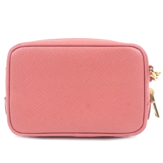 Prada Prada Ribbon Leather Shoulder Bag Purse Tamaris Pink