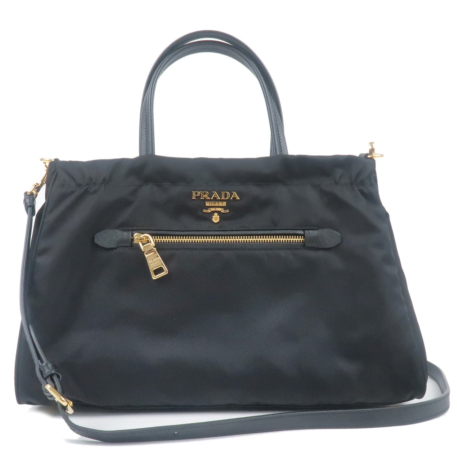 Prada Prada Nylon Leather 2Way Hand Bag Shoulder Bag 1Ba843 35315 18