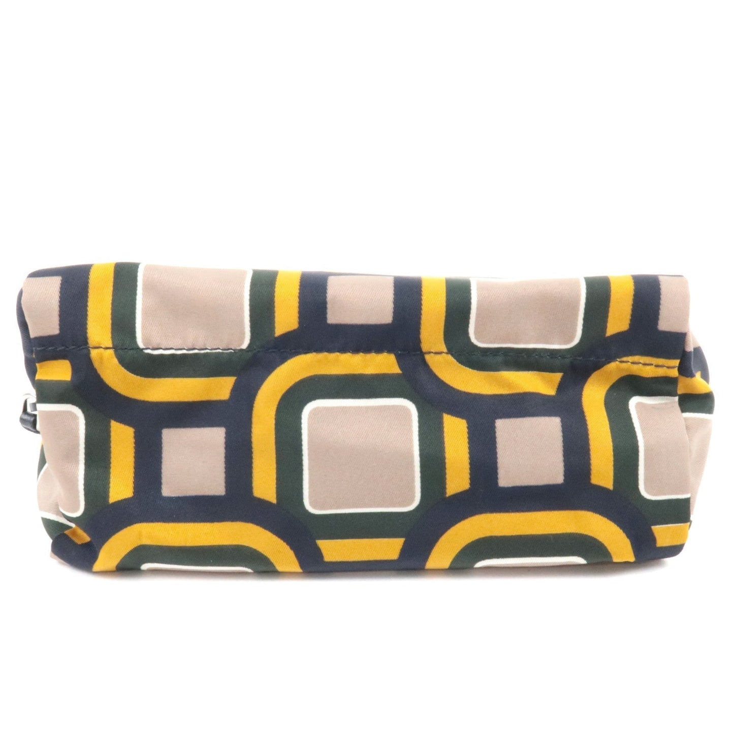 Prada Prada Logo Nylon Pouch Clutch Bag Multi Color
