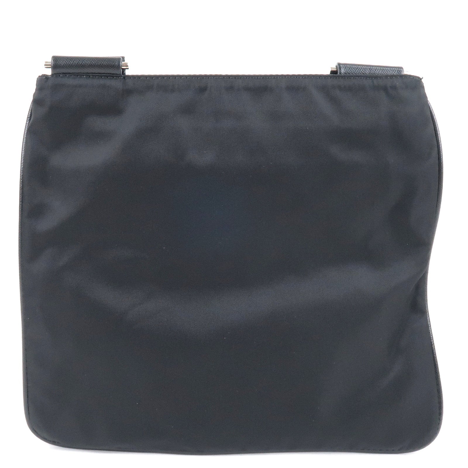 Prada Prada Logo Nylon Leather Shoulder Bag Purse Nero Va0779 35527 16
