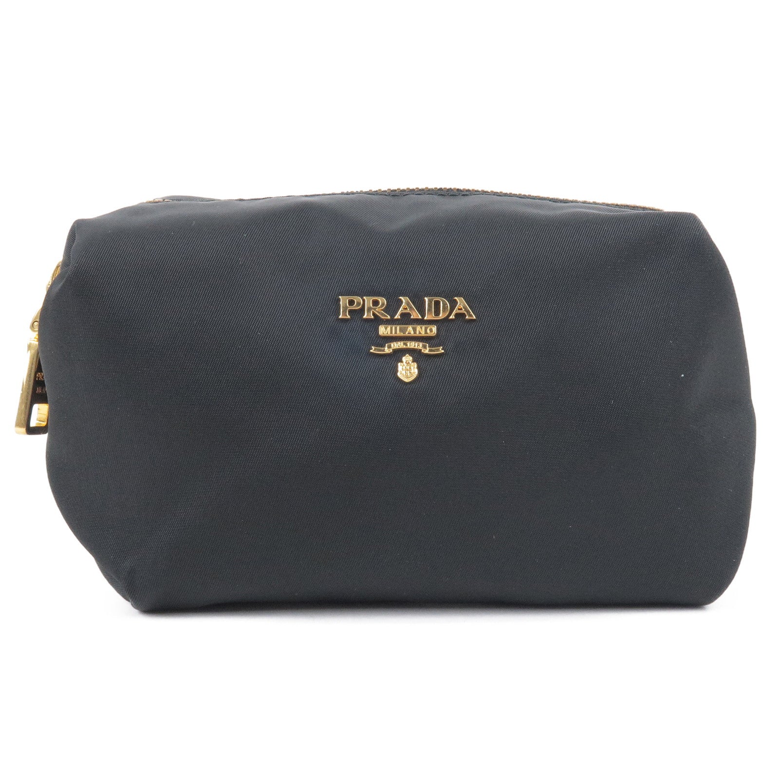 Prada Prada Nylon Cosmetic Pouch Cosmetics Bag Nero Black Travel Bag