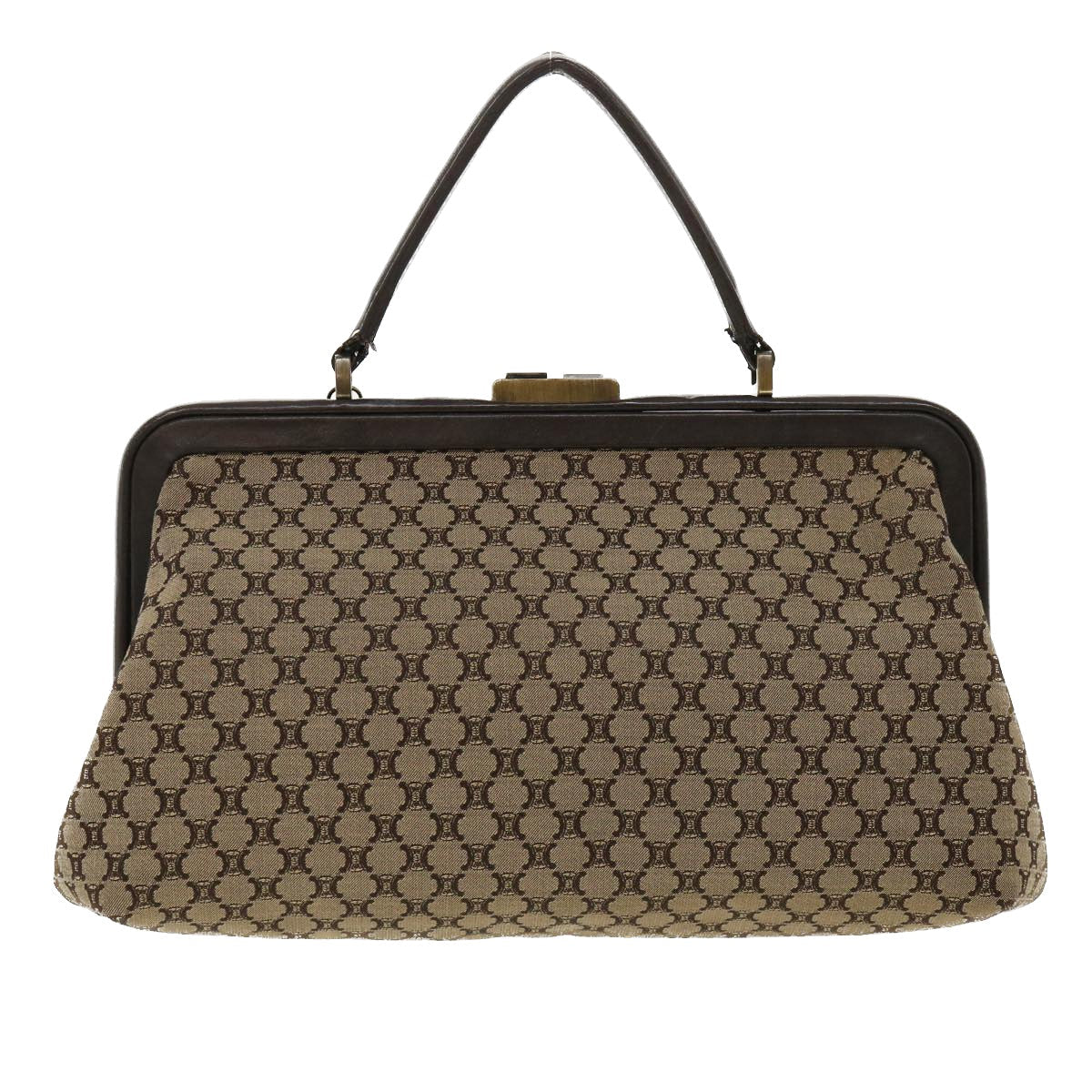 Luxury Paris Macadam Hand Bag Canvas Beige Travel Bag