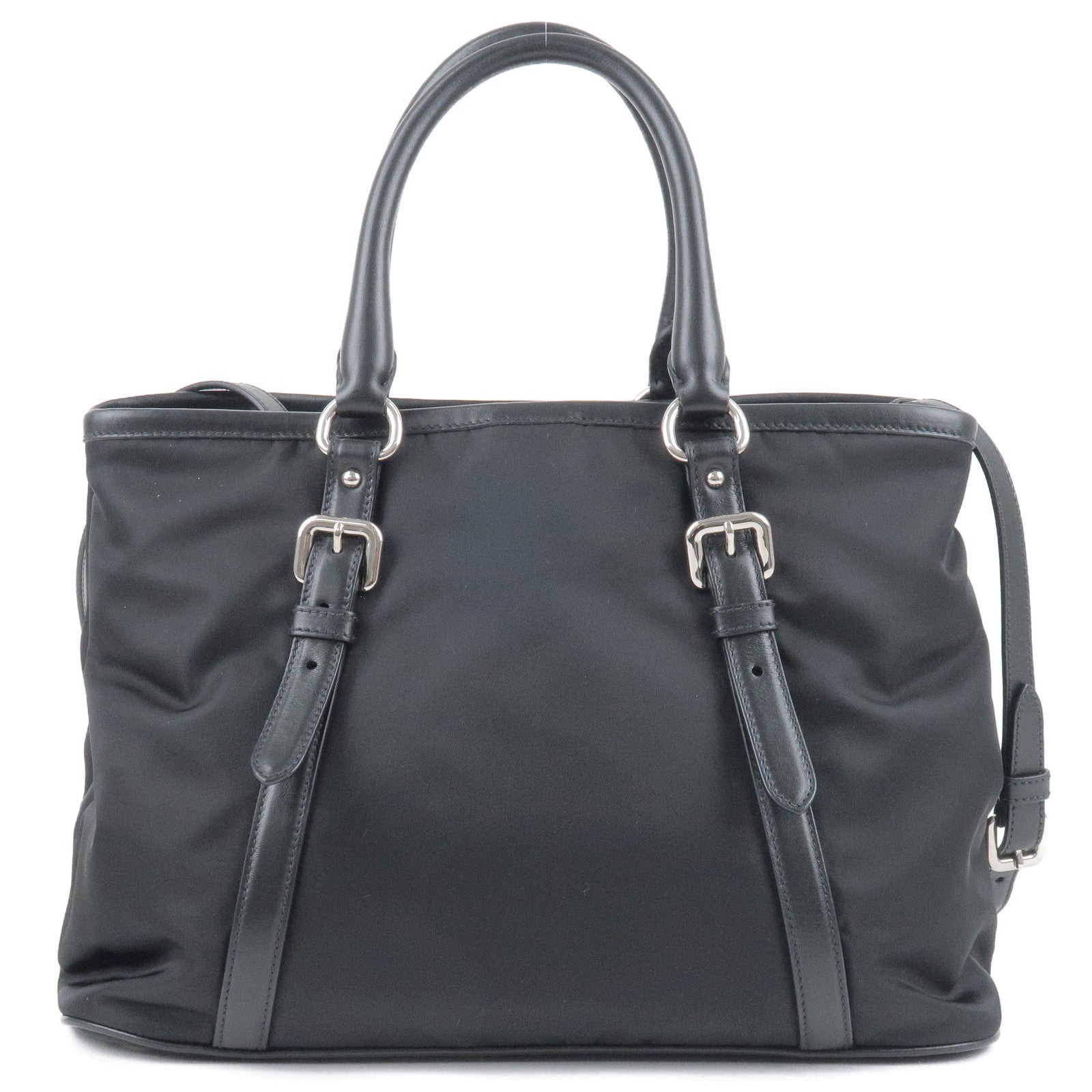 Prada Prada Nylon Leather 2Way Hand Bag Shoulder Bag
