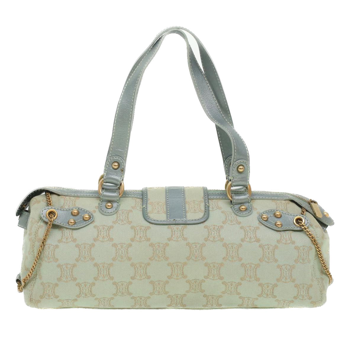 Luxury Paris Macadam Shoulder Bag Light Canvas Blue