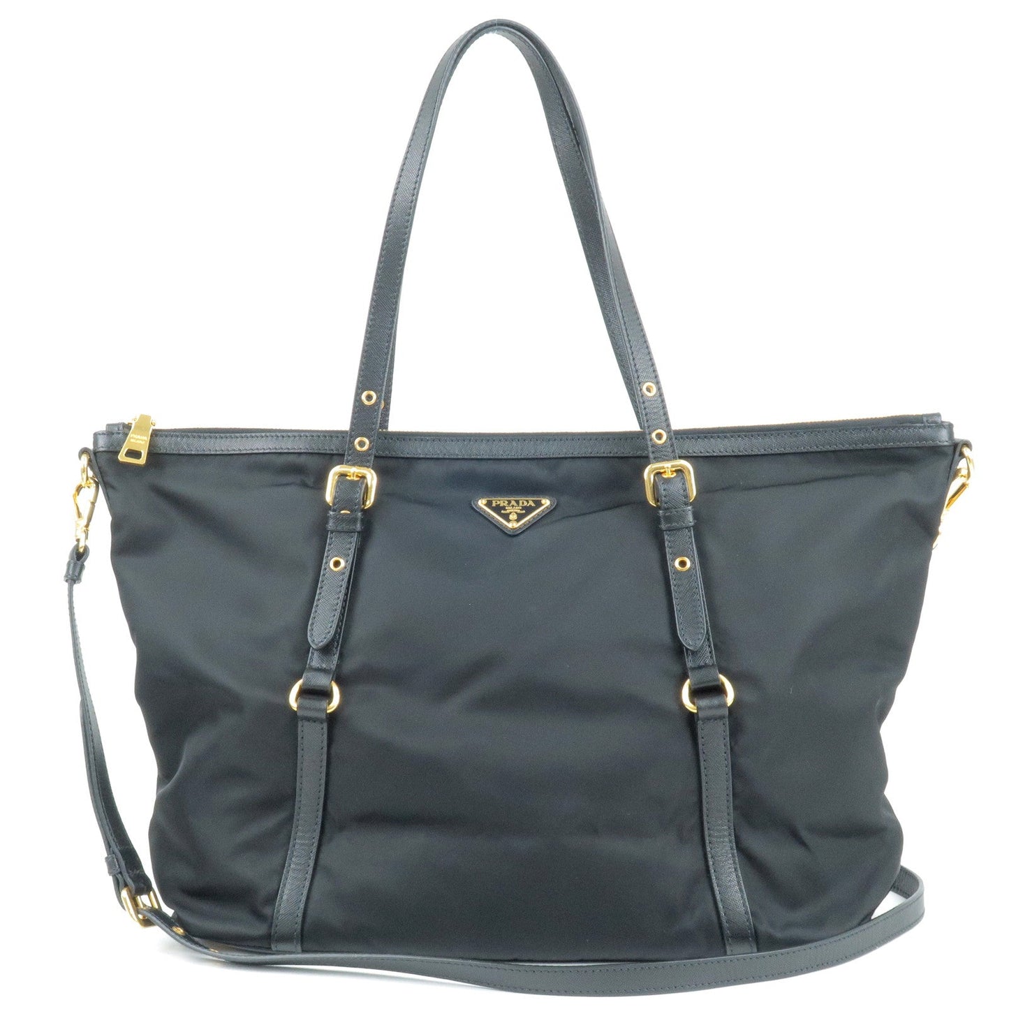 Prada Prada Logo Nylon Leather 2Way Bag Tote Bag Br4253 35700 3