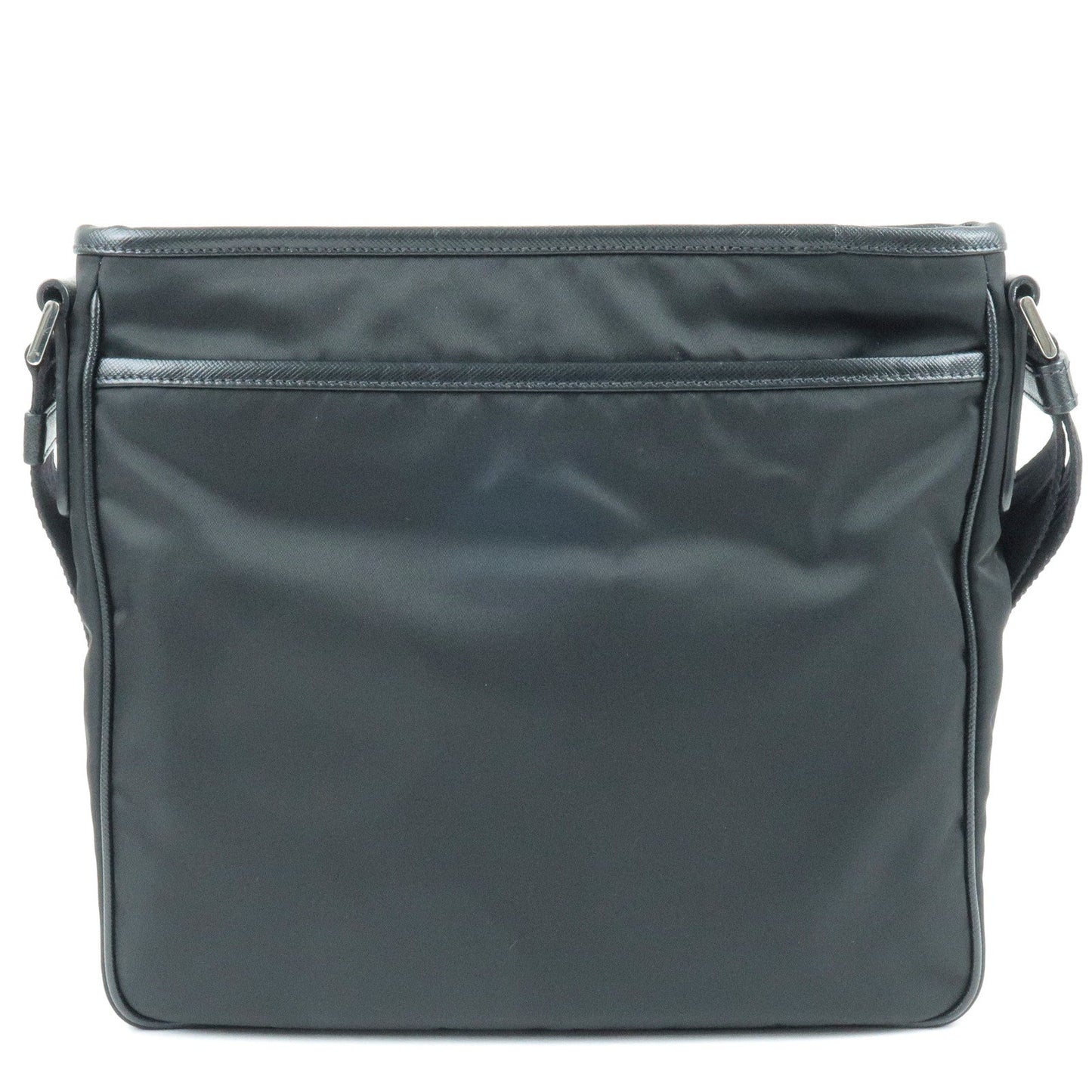 Prada Prada Logo Nylon Leather Shoulder Bag Nero Black 2Vh797 35700 4