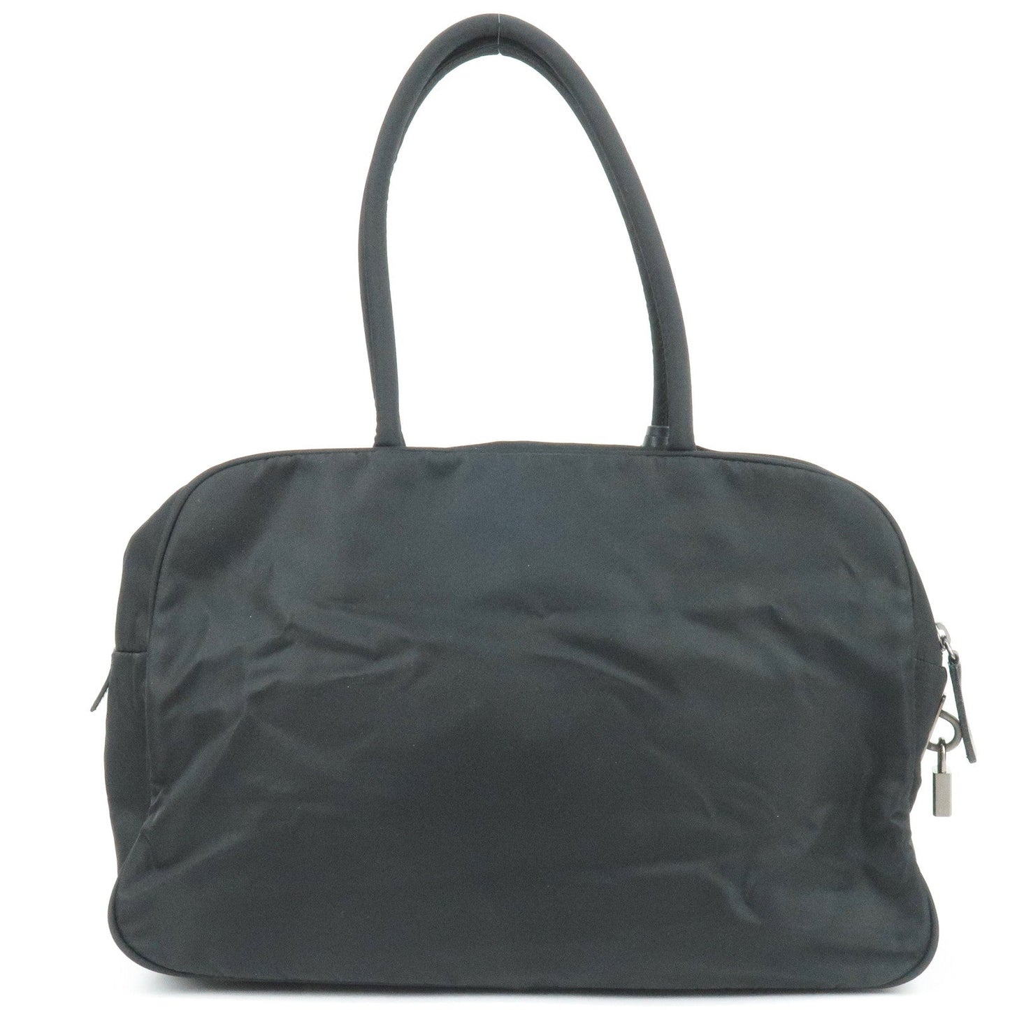 Prada Prada Logo Nylon Leather Hand Bag Black Nero Travel Bag Br0496 35727 9