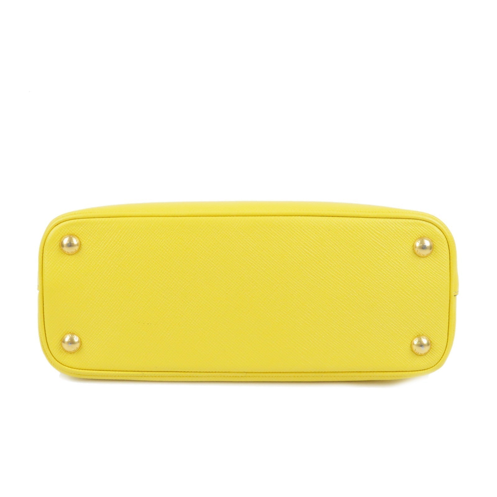 Prada Prada Leather 2Way Hand Bag Shoulder Bag Yellow