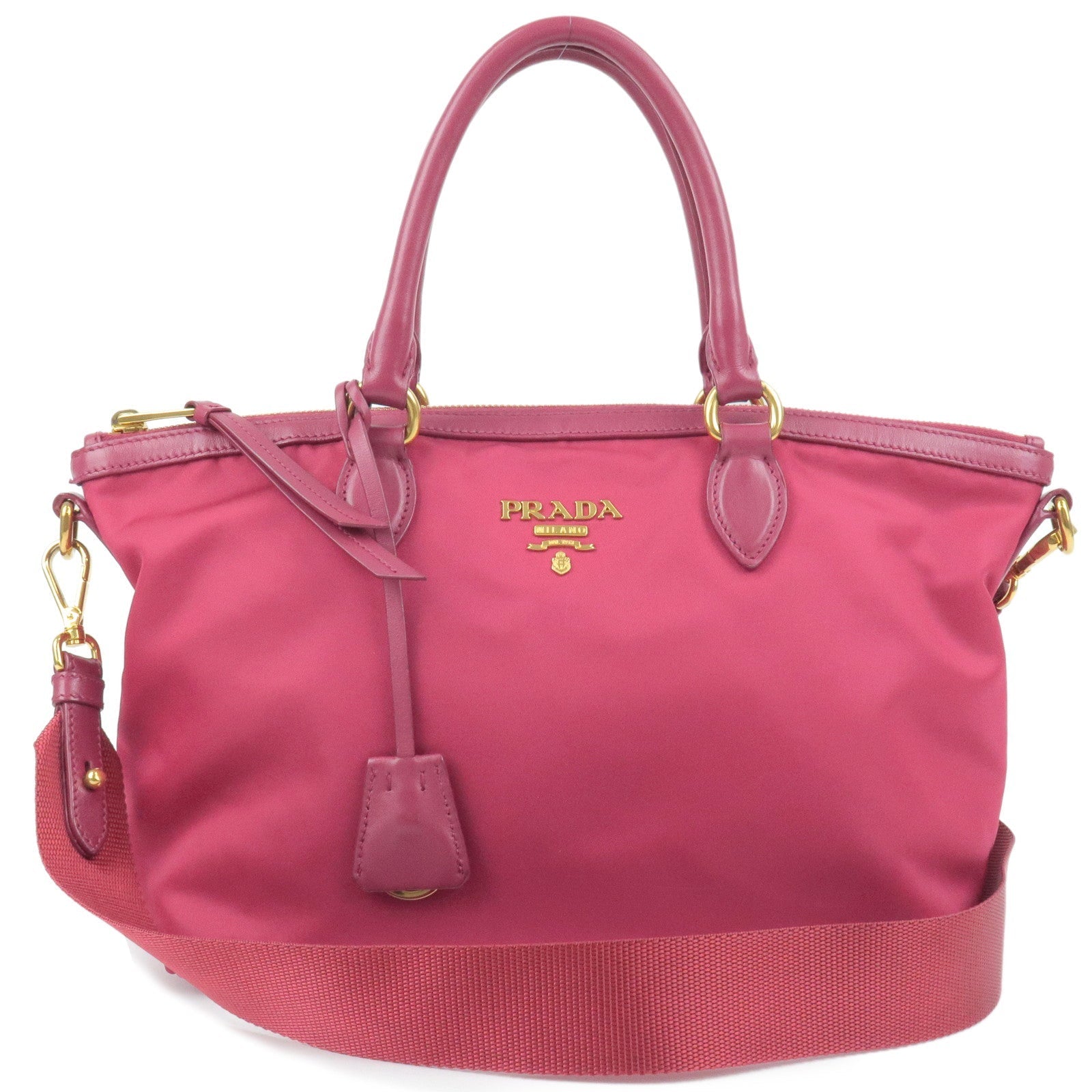 Prada Prada Nylon Leather 2Way Bag Hand Bag Shoulder Shoulder Bag